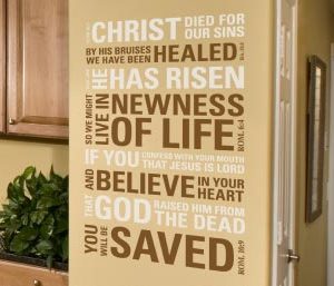 Christ Died for Our Sins. By His Bruises We Have... Wall Decal