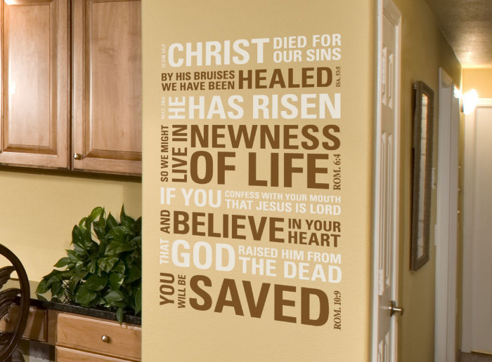 Christ Died for Our Sins. By His Bruises We Have... Wall Decal Christ Died for Our Sins. By His Bruises We Have... Wall Decal