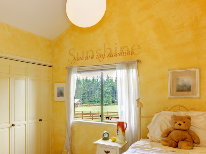 Sunshine, you are my sunshine Wall Decal Sunshine, you are my sunshine Wall Decal