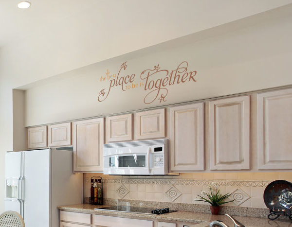 The Best Place to Be is Together Wall Decal