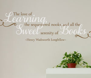 The Love of Learning, the Sequestered Nooks Wall Decal
