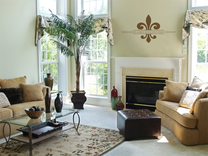 Vivez Bien Aimez Beaucoup Riez Souvent prv Vivez Bien Aimez Beaucoup Riez Souvent Wall Decal