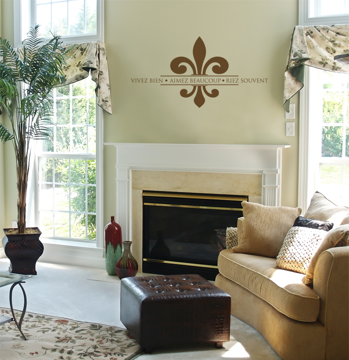 Vivez Bien Aimez Beaucoup Riez Souvent Vivez Bien Aimez Beaucoup Riez Souvent Wall Decal