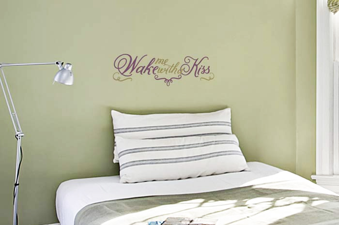Wake Me with a Kiss Wall Decal Wake Me with a Kiss Wall Decal