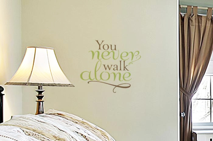 You Never Walk Alone Wall Decal You Never Walk Alone Wall Decal