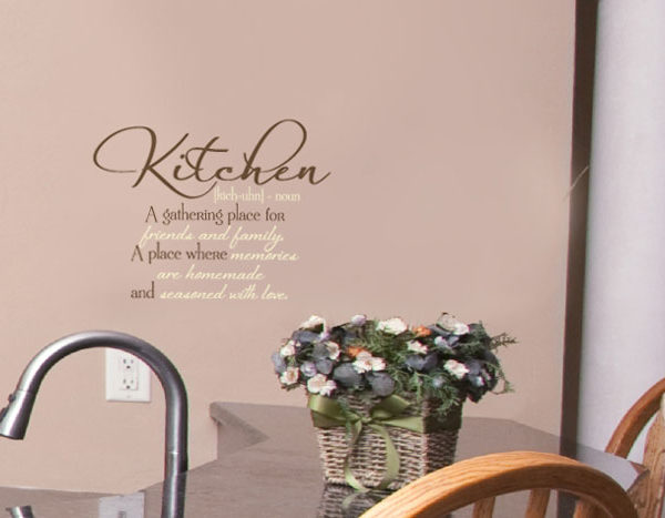 Kitchen. A Gathering Place for Friends and Family Wall Decal