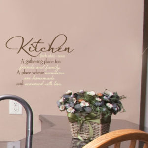 Kitchen. A Gathering Place for Friends and Family Wall Decal