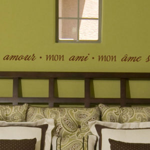 Mon Amour Mon Ami Mon Âme Soeur Wall Decal