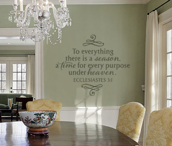 To Everything There is a Season. Wall Decal