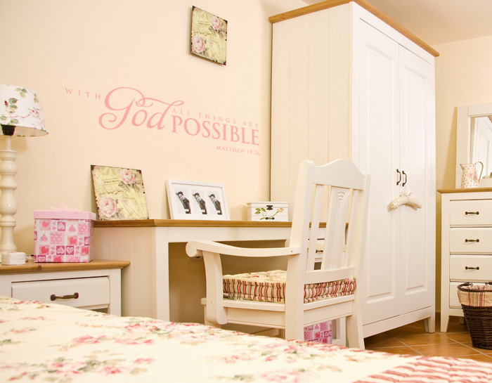 With God All Things are Possible Wall Decal With God All Things are Possible Wall Decal