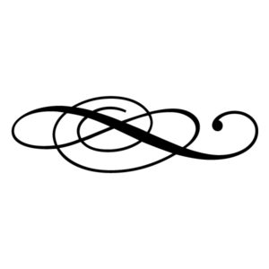Fancy Swirl Lettering Art 0 4 Wall Decal