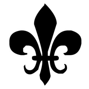 Fleur De Lis Lettering Art 8 Wall Decal
