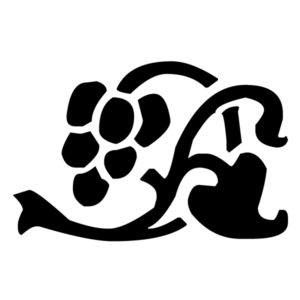 Grapes Lettering Art 9 2 Wall Decal