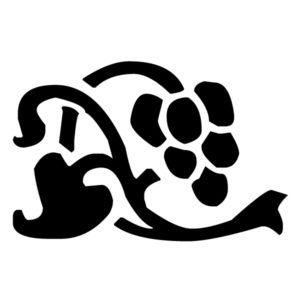 Grapes Lettering Art 9 K Wall Decal