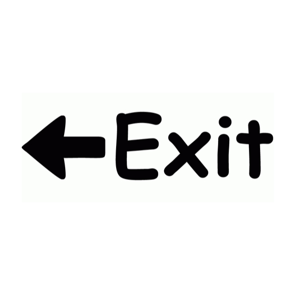 Exit Wall Decal