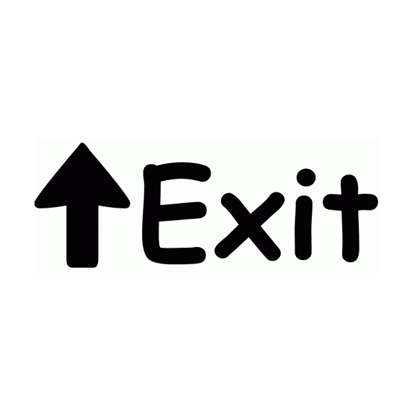 Exit Wall Decal