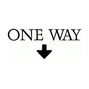 One Way Wall Decal