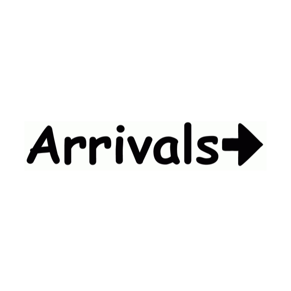 Arrivals Wall Decal