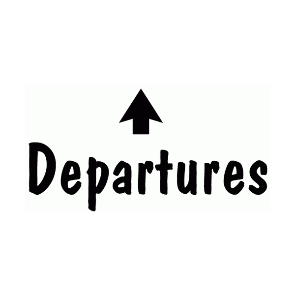 Departures Wall Decal