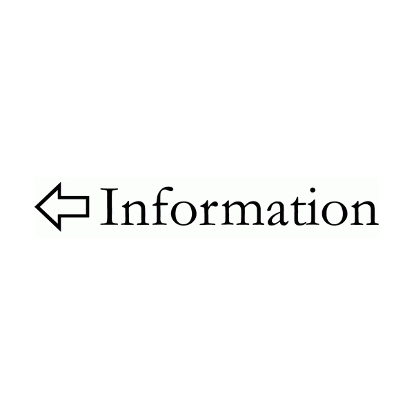 Information Wall Decal