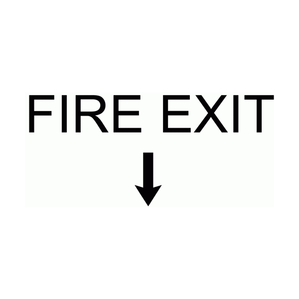 Fire Exit Wall Decal