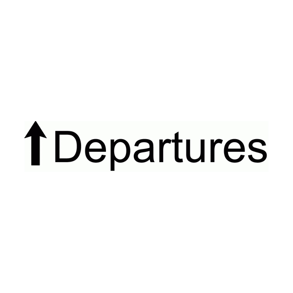 Departures Wall Decal