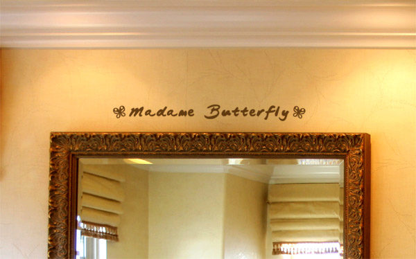 Madame Butterfly Wall Decal