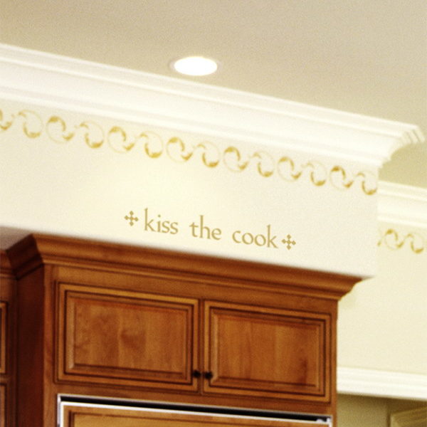 kiss the cook Wall Decal