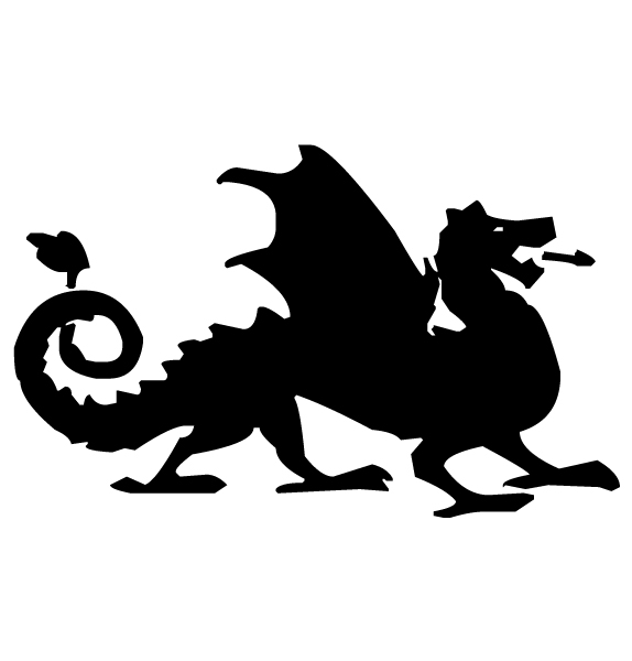 Dragon - Lettering Art - 4-3 - WiseDecor Wall Lettering