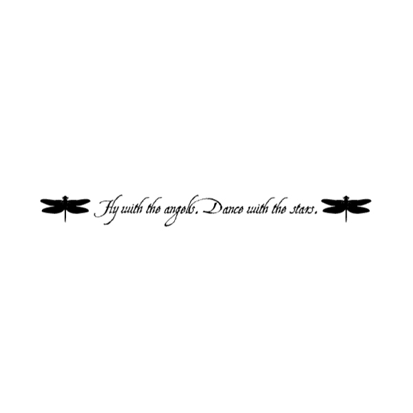 Fly with the angels. Dance with the stars. Wall Decal