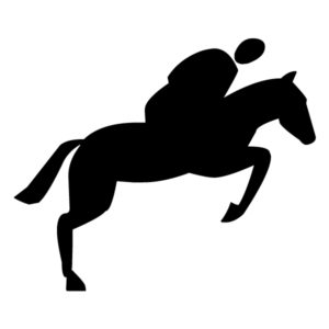 Equestrian Silhouette A LAK 10-4 Horse Wall Decal