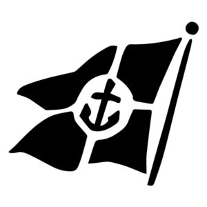 Flag Silhouette B LAK 1-Q Nautical Wall Decal