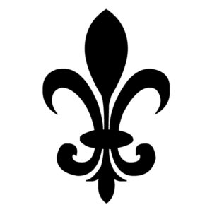 Fleur De Lis Lettering Art 8 3 Wall Decal