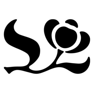 Floral Pair B Lettering Art 12 F Wall Decal