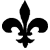 Fleur de lis - Lettering Art - 8-H