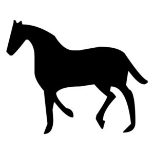 Horse Silhouette 1B LAK 10-1 Horse Wall Decal