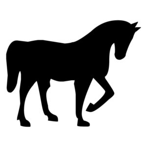 Horse Silhouette 2A LAK 10-2 Horse Wall Decal