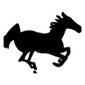 Horse Silhouette 3A 10-A Horse Wall Decal