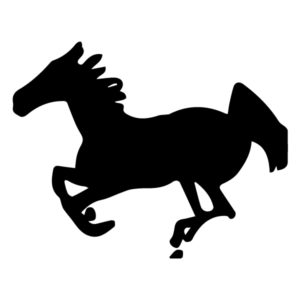 Horse Silhouette 3B 10 B Horse Wall Decal