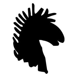 Horse Silhouette 4A LAK 10-F Horse Wall Decal