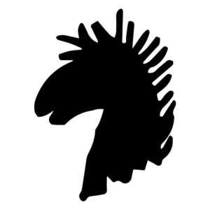 Horse Silhouette 4B LAK 10-G Horse Wall Decal