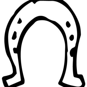 Horseshoe LAK 10-E Horse Wall Decal