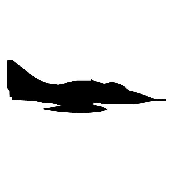 Jet Silhouette 2A LAK 16 2 Aviation Wall Decal