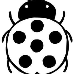 Ladybug 5 LAK 19-6 Ladybugs Wall Decal