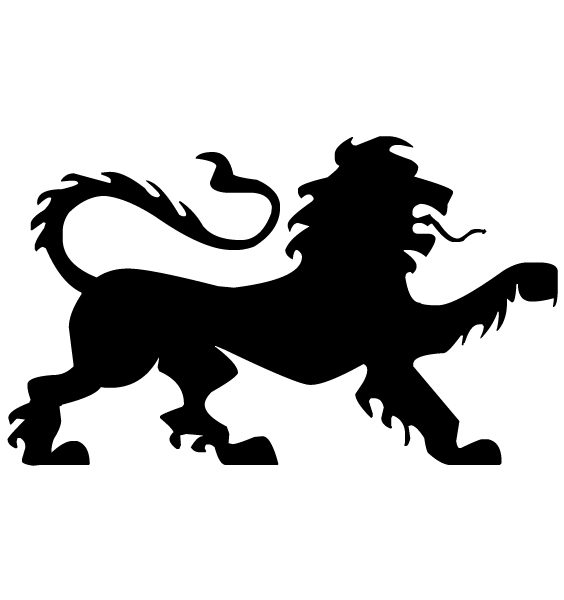 Lion Lettering Art 4-0 Wall Decal