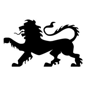 Lion Silhouette B LAK 15-L Jungle Wall Decal