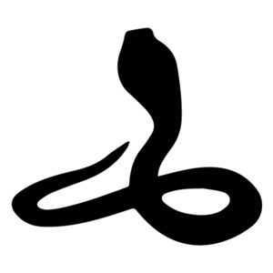 Python Silhouette B LAK 15-B Jungle Wall Decal