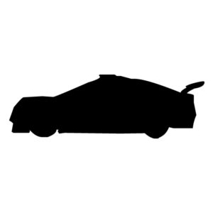 Race Car Silhouette 1B LAK 5-1 Racing Wall Decal