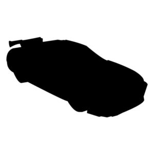 Race Car silhouette 3A LAK 5 4 Racing Wall Decal