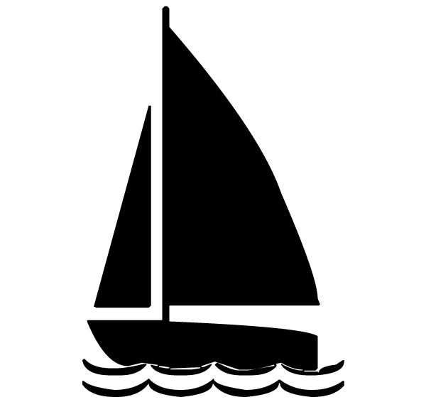 Sailboat Lettering Art 5 0 Wall Decal